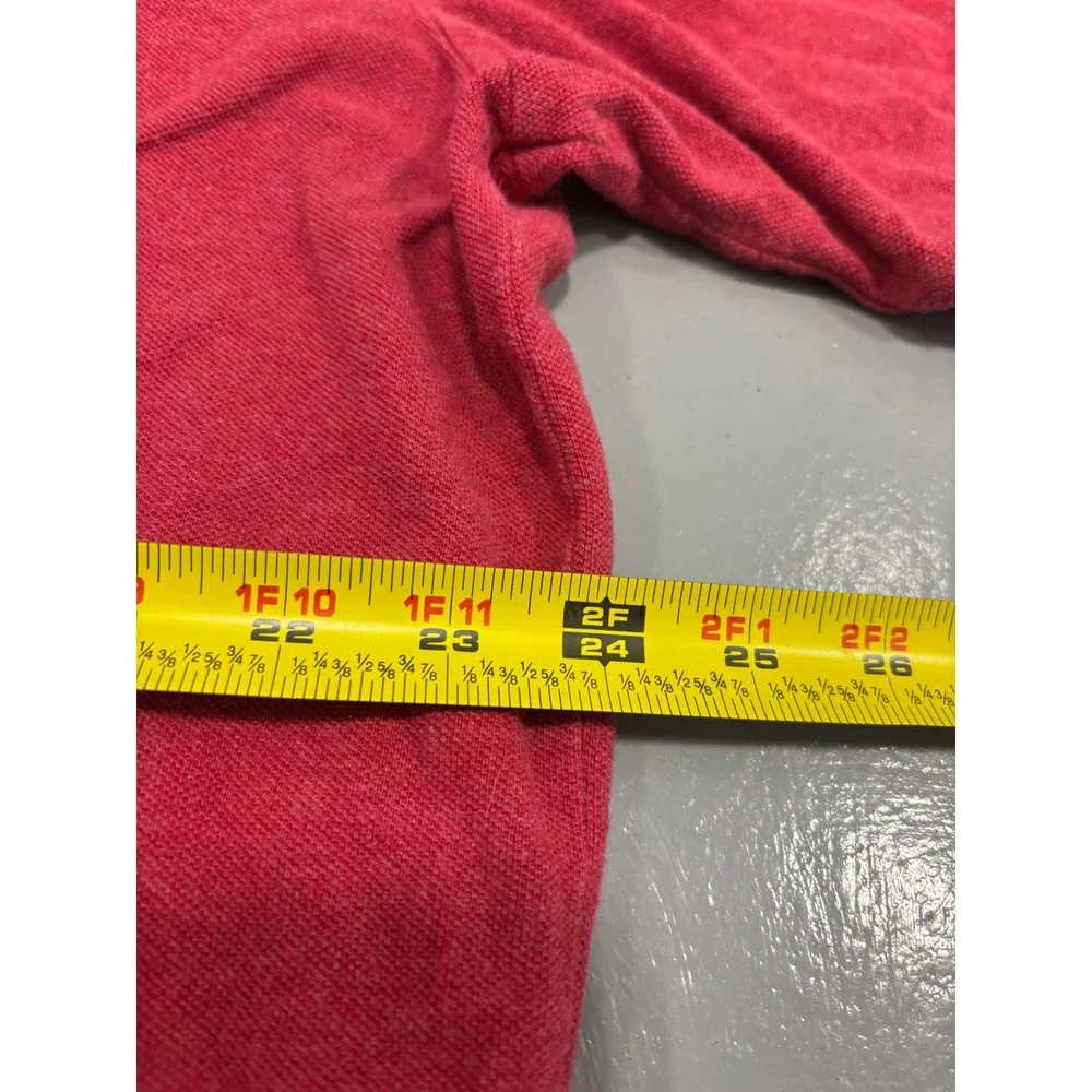 Polo Ralph Lauren Men 2XB Big Red Heather Short Sleeve Pique Polo Blue Pony